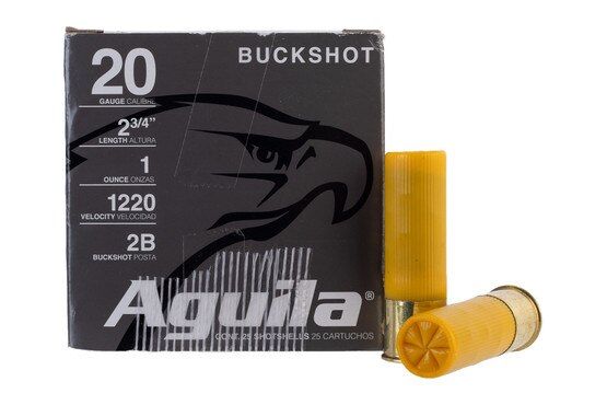 Aguila high-velocity buckshot ammunition.